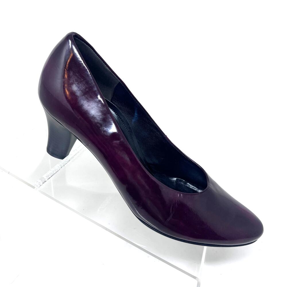 Gabor Court Heel Women's Size‎ 9 Burgundy Red Patent Leather Heel
